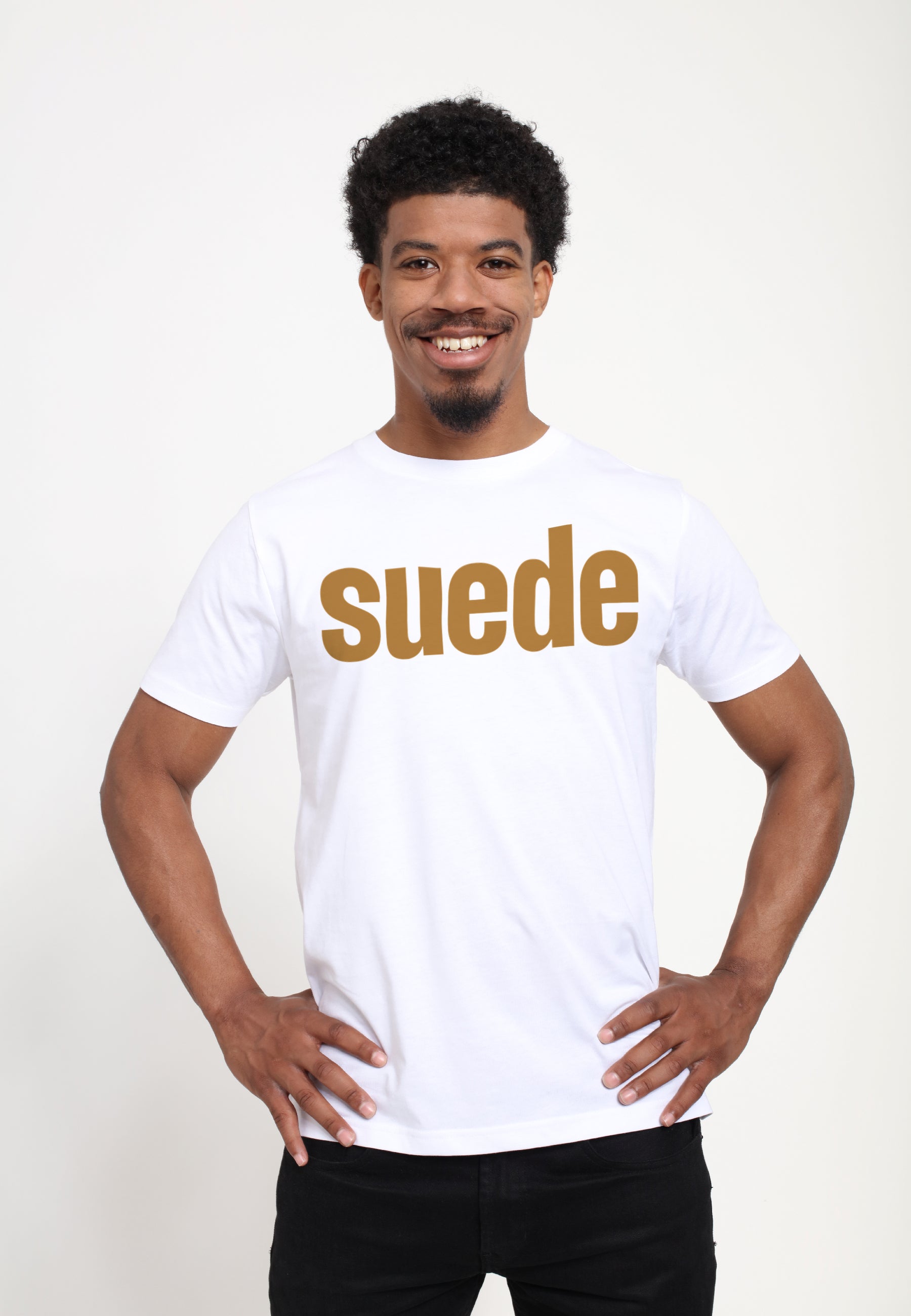 Suede Bílé Triko (Official Suede Logo White T-shirt)