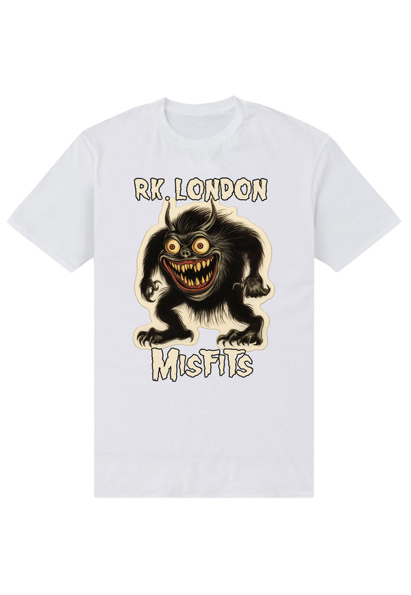 Weißes Monster-T-Shirt (RK London - Misfits-T-Shirt)