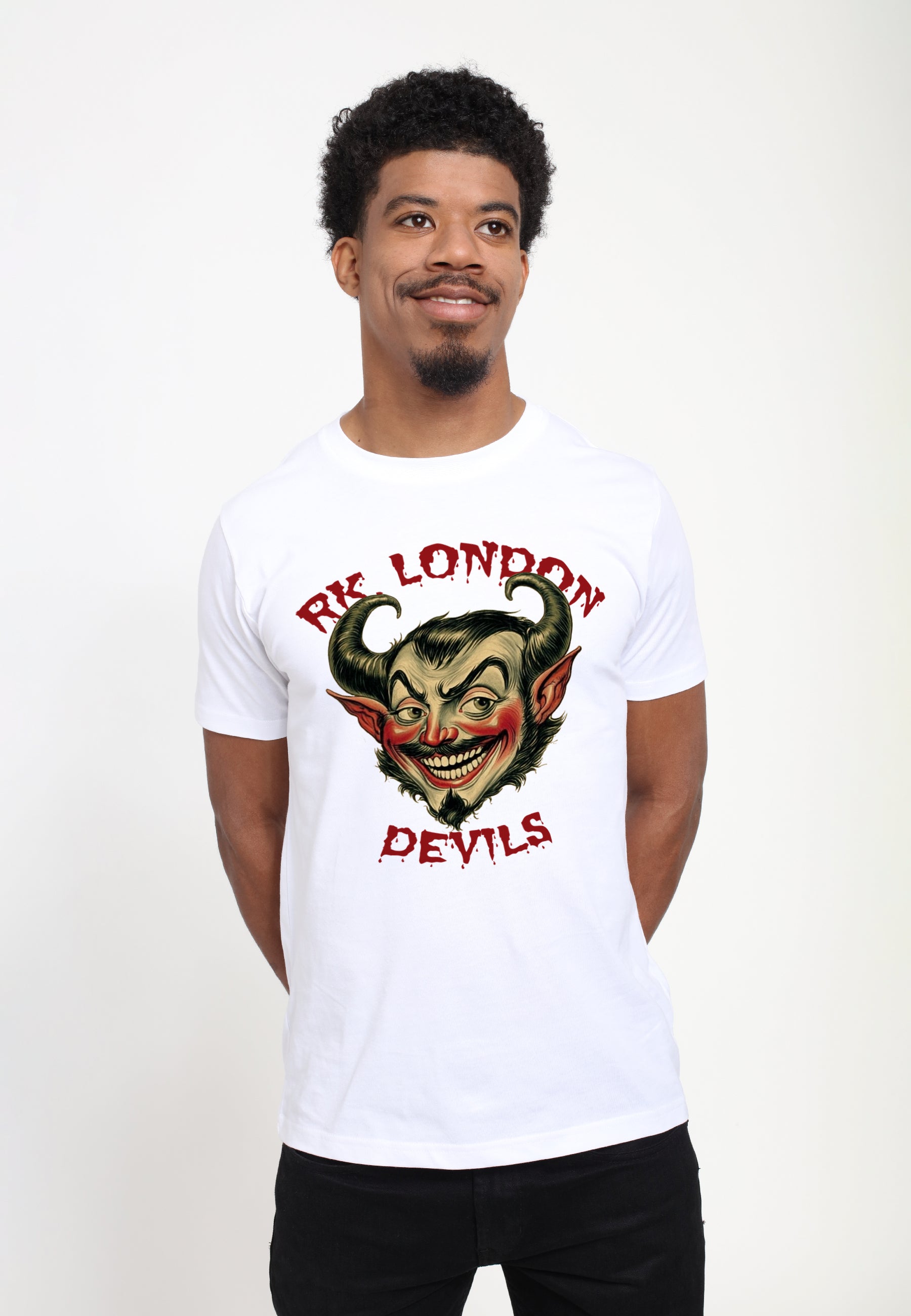 Devil White T -Shirt (RK London -Devils White T -Shirt)