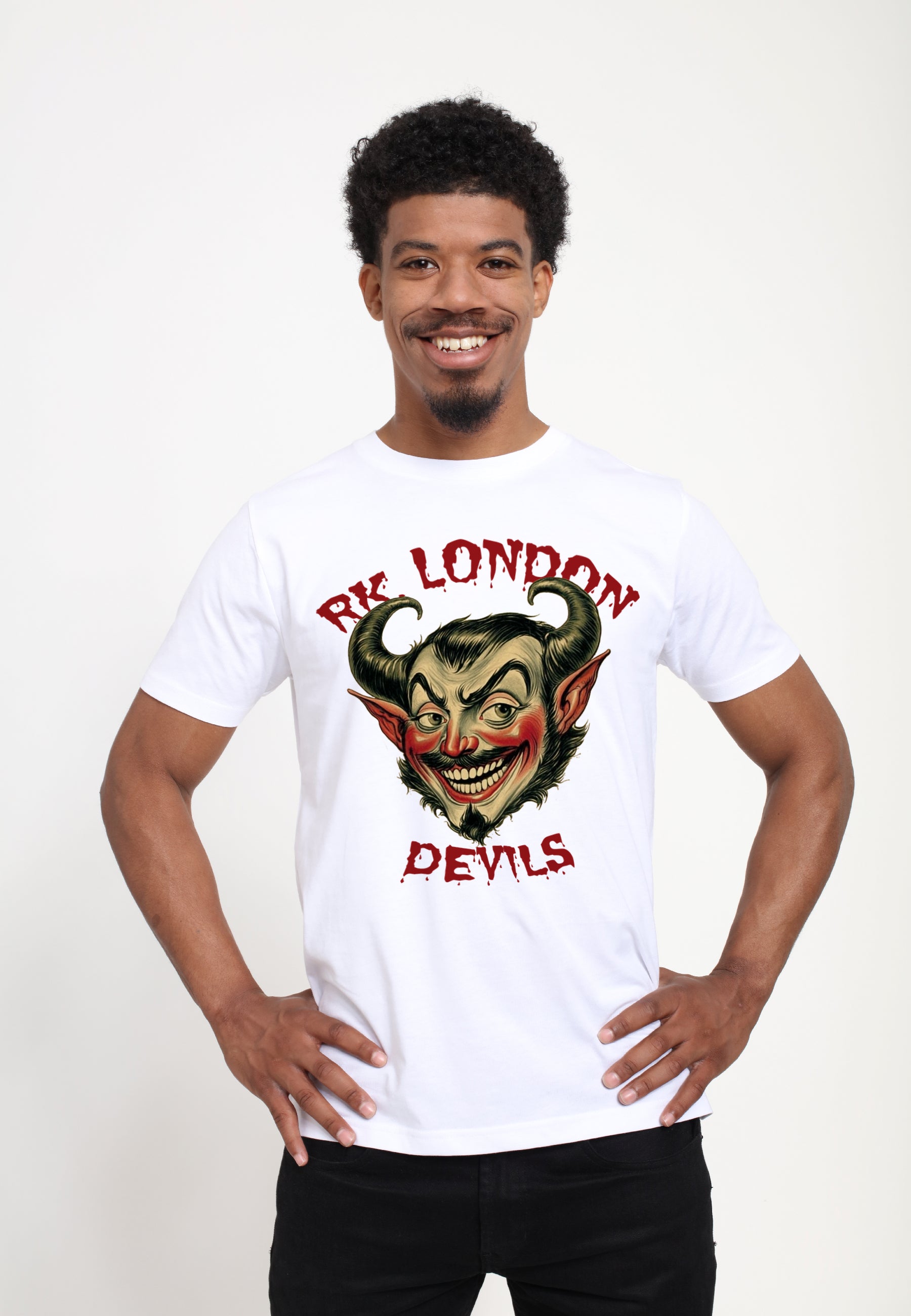 Devil White T -Shirt (RK London -Devils White T -Shirt)