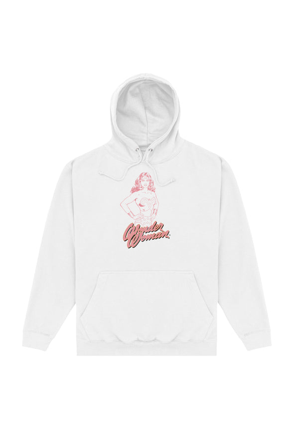Wonder Woman Mikina Unisex (Pink Outline)