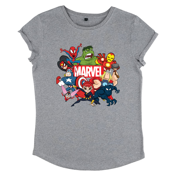 Avengers Tričko Dámské (Group Marvel Retro)