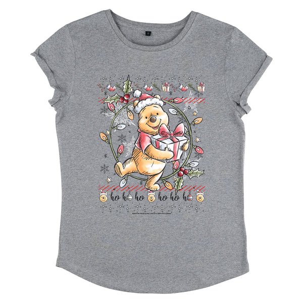 Winnie the Pooh Tričko Dámské (Winnie at Xmas)
