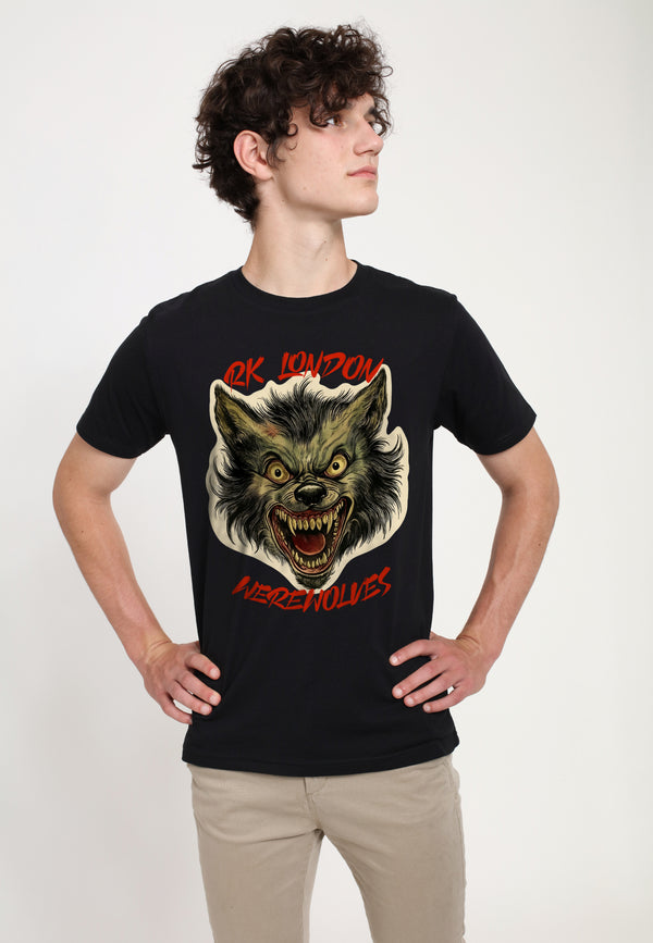 Vlkodlak Černé Triko (RK London - Werewolves T-shirt)