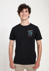 Skateboard-Magazin schwarzes T-Shirt (Skateboard-Magazin Chest T-Shirt)