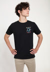 Skateboard-Magazin schwarzes T-Shirt (Skateboard-Magazin Chest T-Shirt)