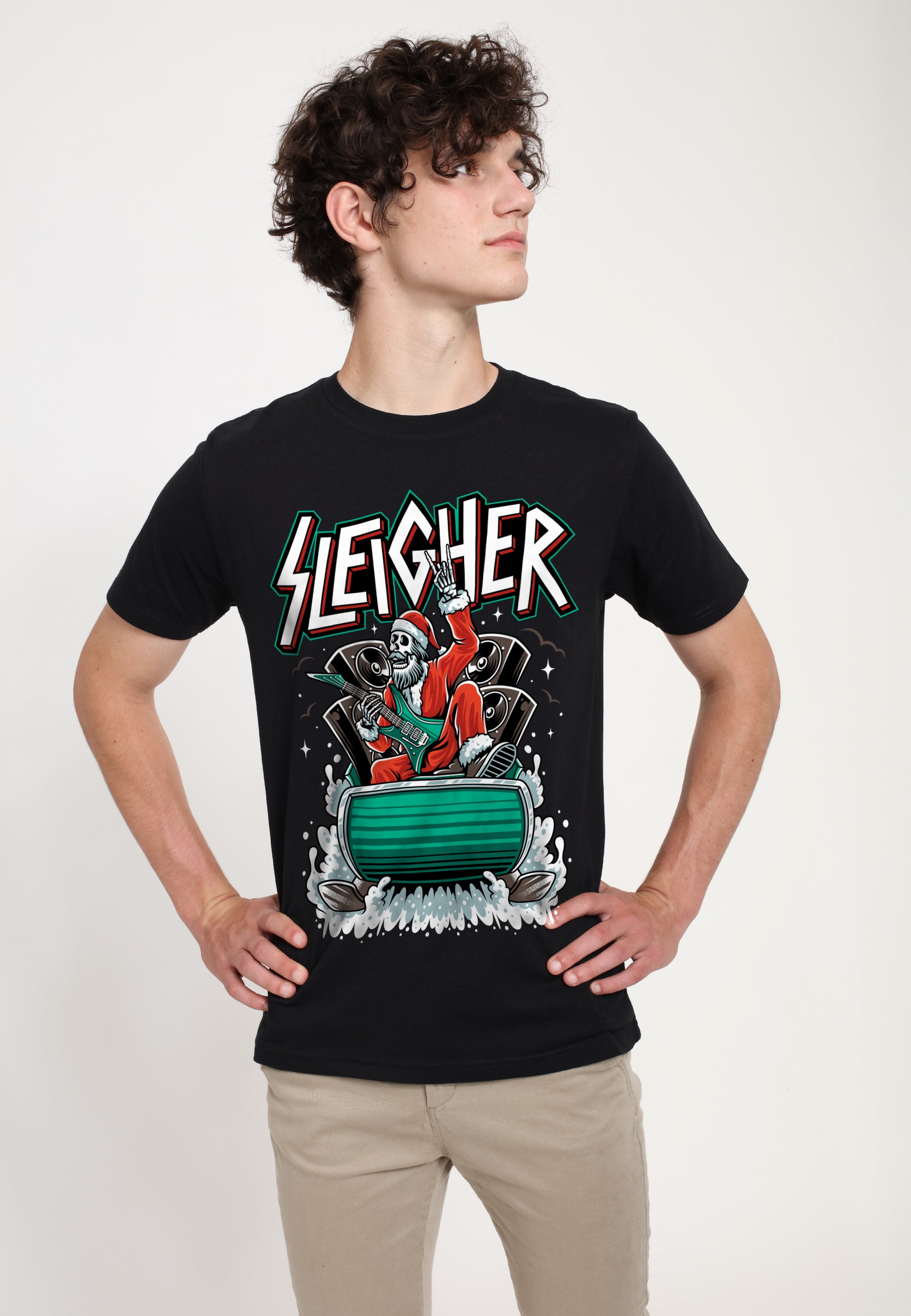 Vánoční Jezdec Tričko (Christmas Sleigher T-shirt)