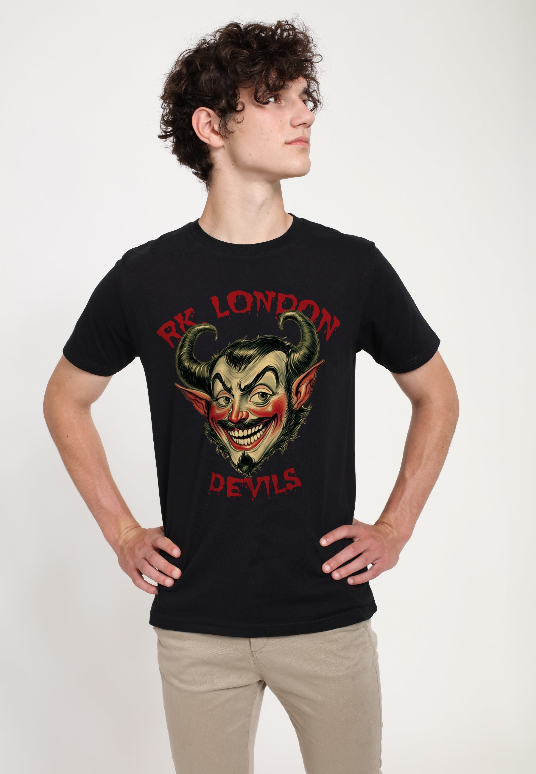 Devil Black T -Shirt (RK London -Devils T -Shirt)