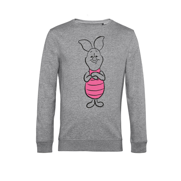 Winnie the Pooh Mikina Unisex (Basic Sketch Piglet)