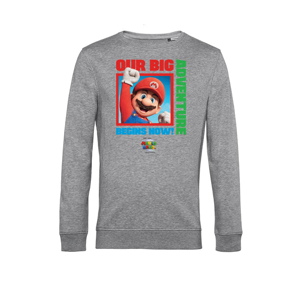 Super Mario Mikina Unisex (Mario Adventure Tricolor)