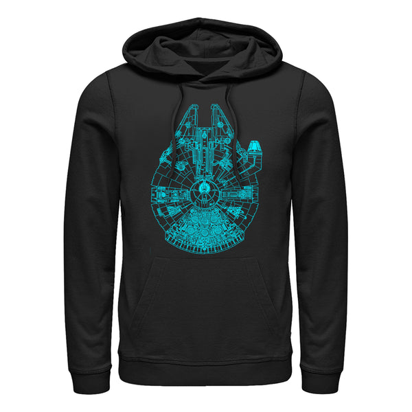 Star Wars: Klassiker - Blue Falcon Unisex Hoodie
