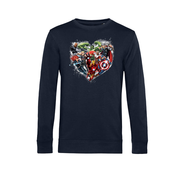 Avengers Mikina Unisex (Valentine's Day Avenger Heart)