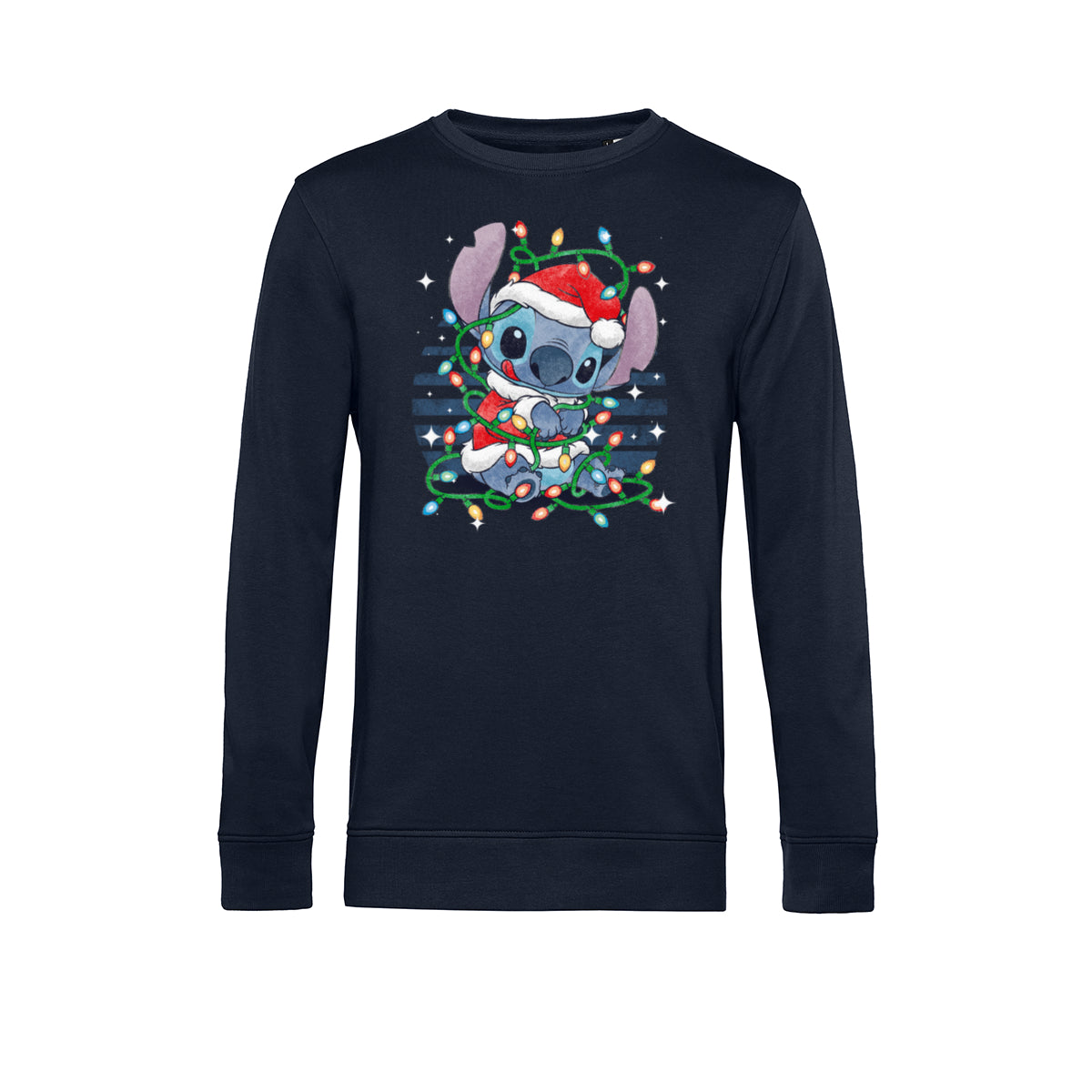 Lilo & Stitch Mikina Unisex (Stitch Xmas Lights)