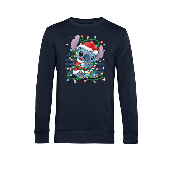 Lilo & Stitch Mikina Unisex (Stitch Xmas Lights)