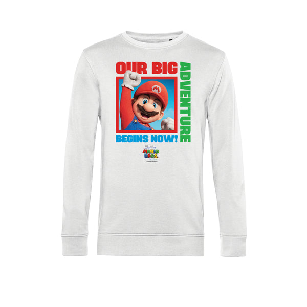 Super Mario Mikina Unisex (Mario Adventure Tricolor)