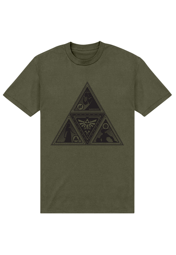 Legend Of Zelda Tričko Unsiex (Triforce Deco)