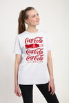 Coca Cola Tričko Dámské (Spliced White)