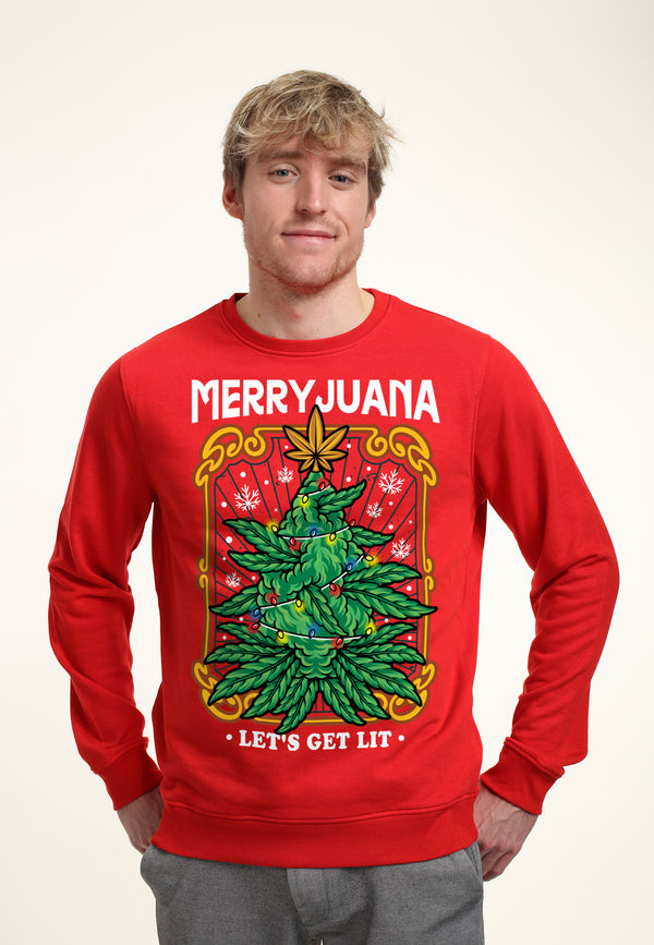 Weihnachtskannabis -Sweatshirt (Weihnachten Merryjuana Sweatshirt)