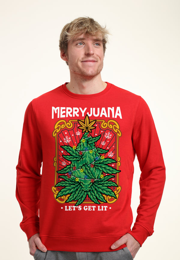 Weihnachtskannabis -Sweatshirt (Weihnachten Merryjuana Sweatshirt)