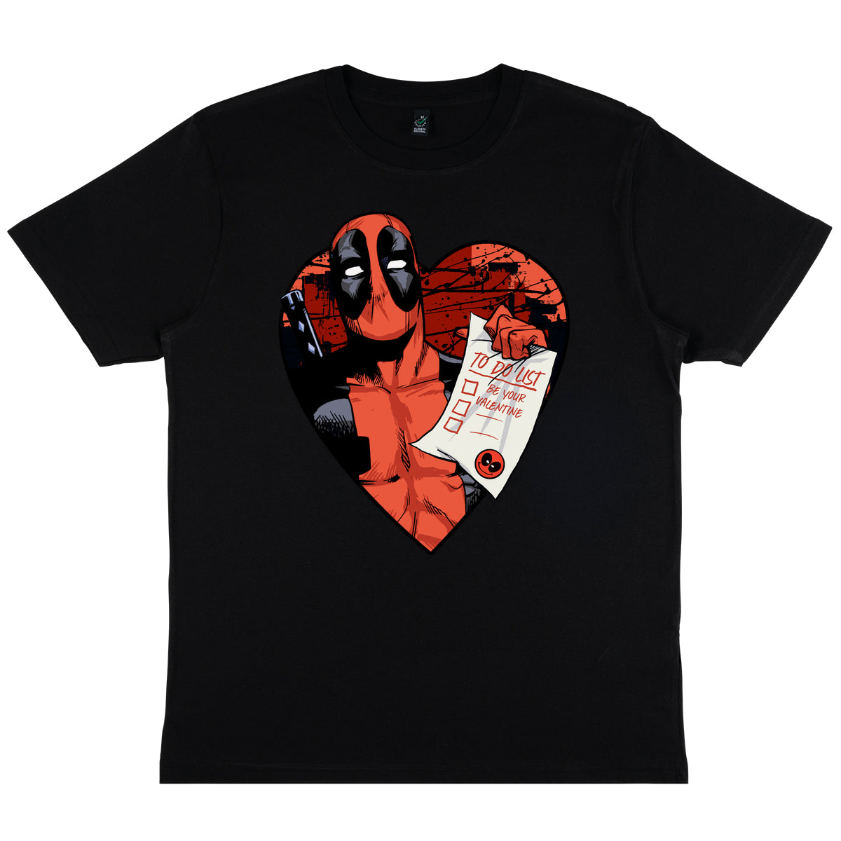 Deadpool Valentýnské Tričko (Deadpool List T-Shirt)