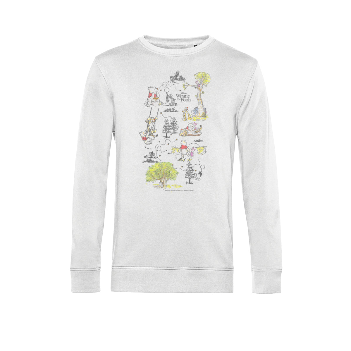 Winnie the Pooh Mikina Unisex (Winnie Map)