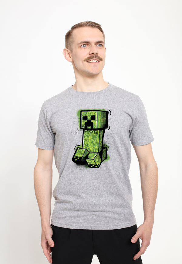 Minecraft Tričko Unisex (Graffiti Creeper)