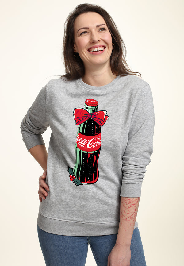 Coca Cola Mikina Unisex (Bow Bottle)
