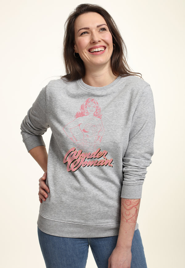 Wonder Woman Mikina Unisex (Pink Outline)