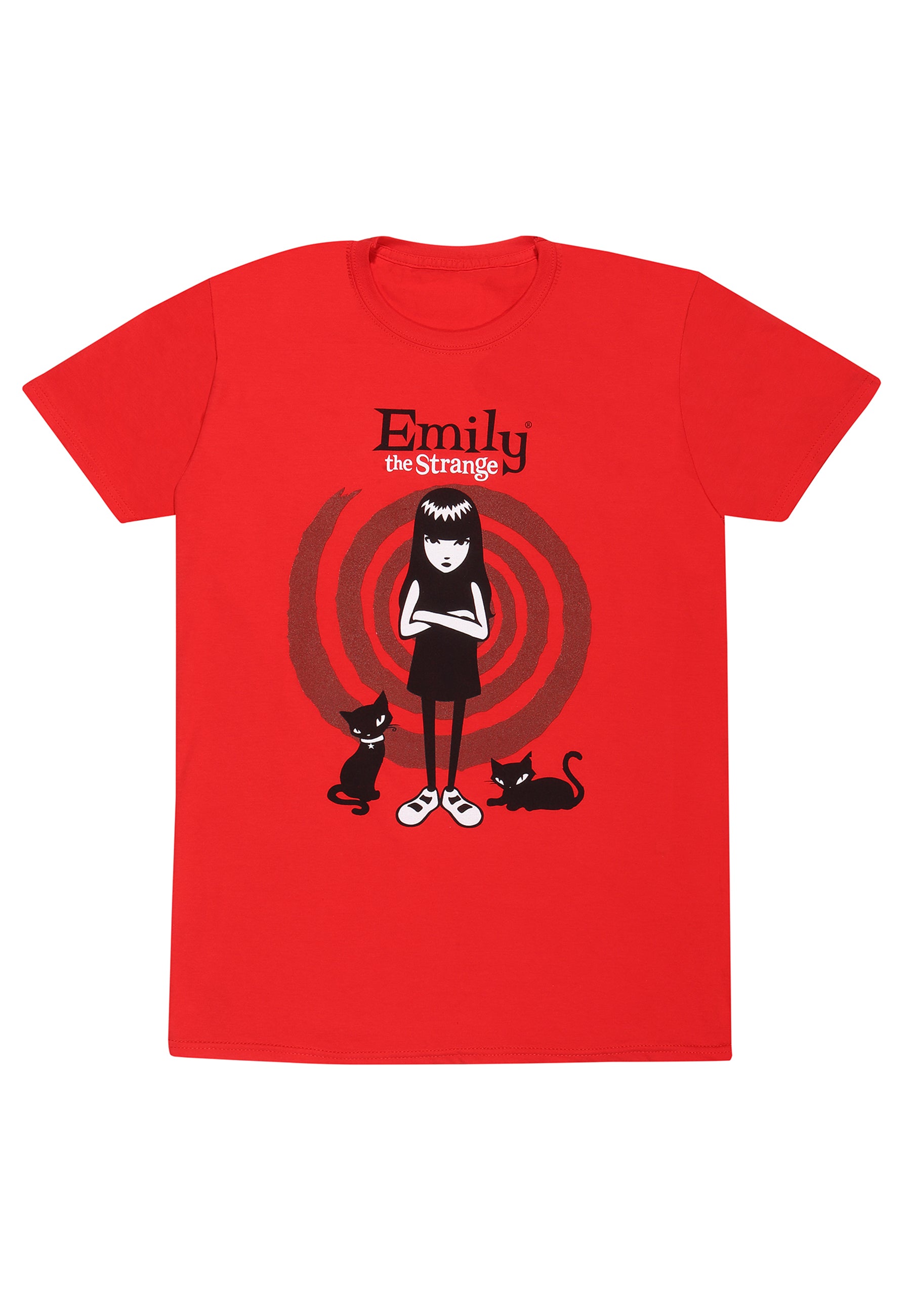 Emily Strange T-Shirt (Emily, das seltsame Wirbel-T-Shirt)