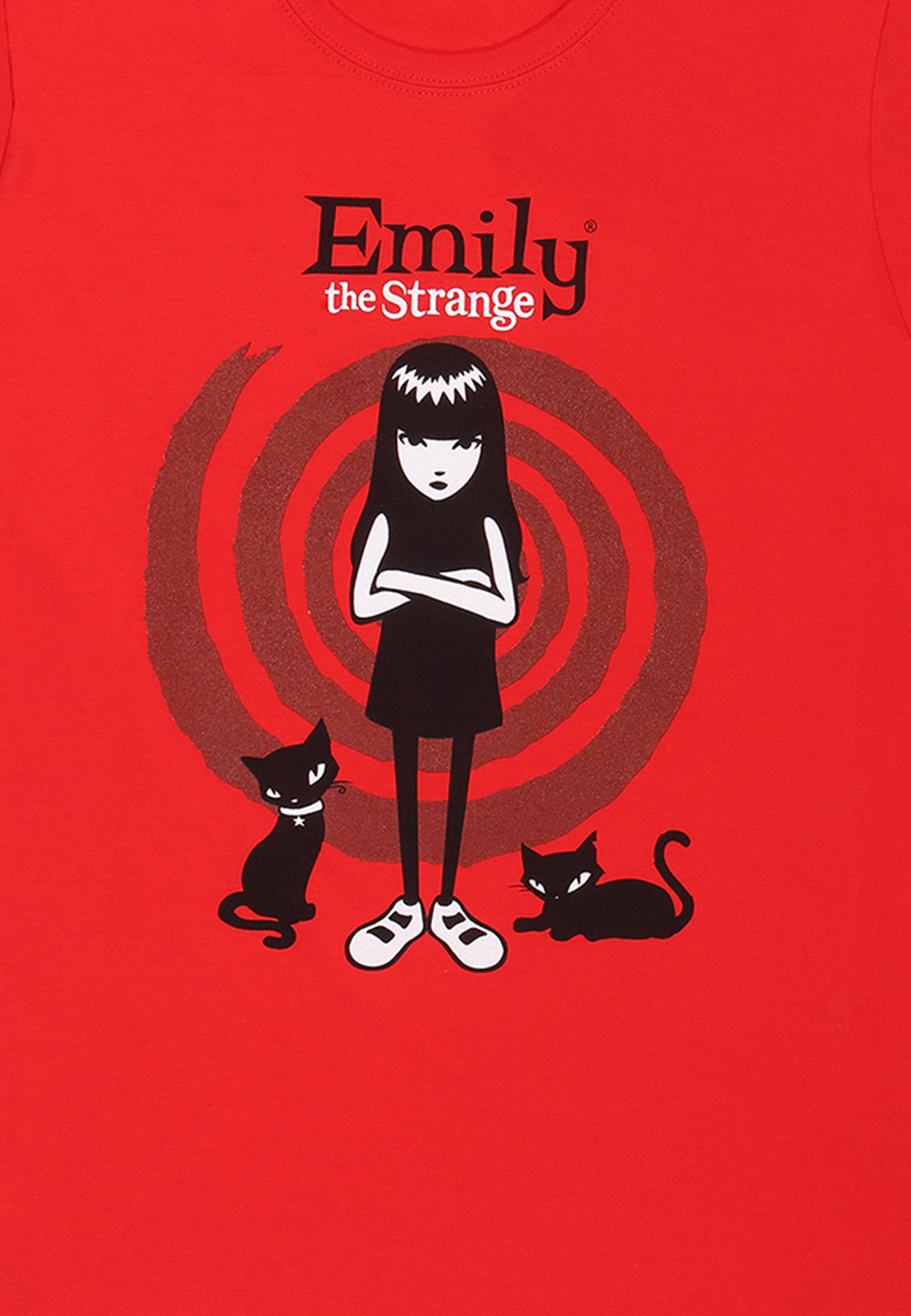 Emily Strange T-Shirt (Emily, das seltsame Wirbel-T-Shirt)