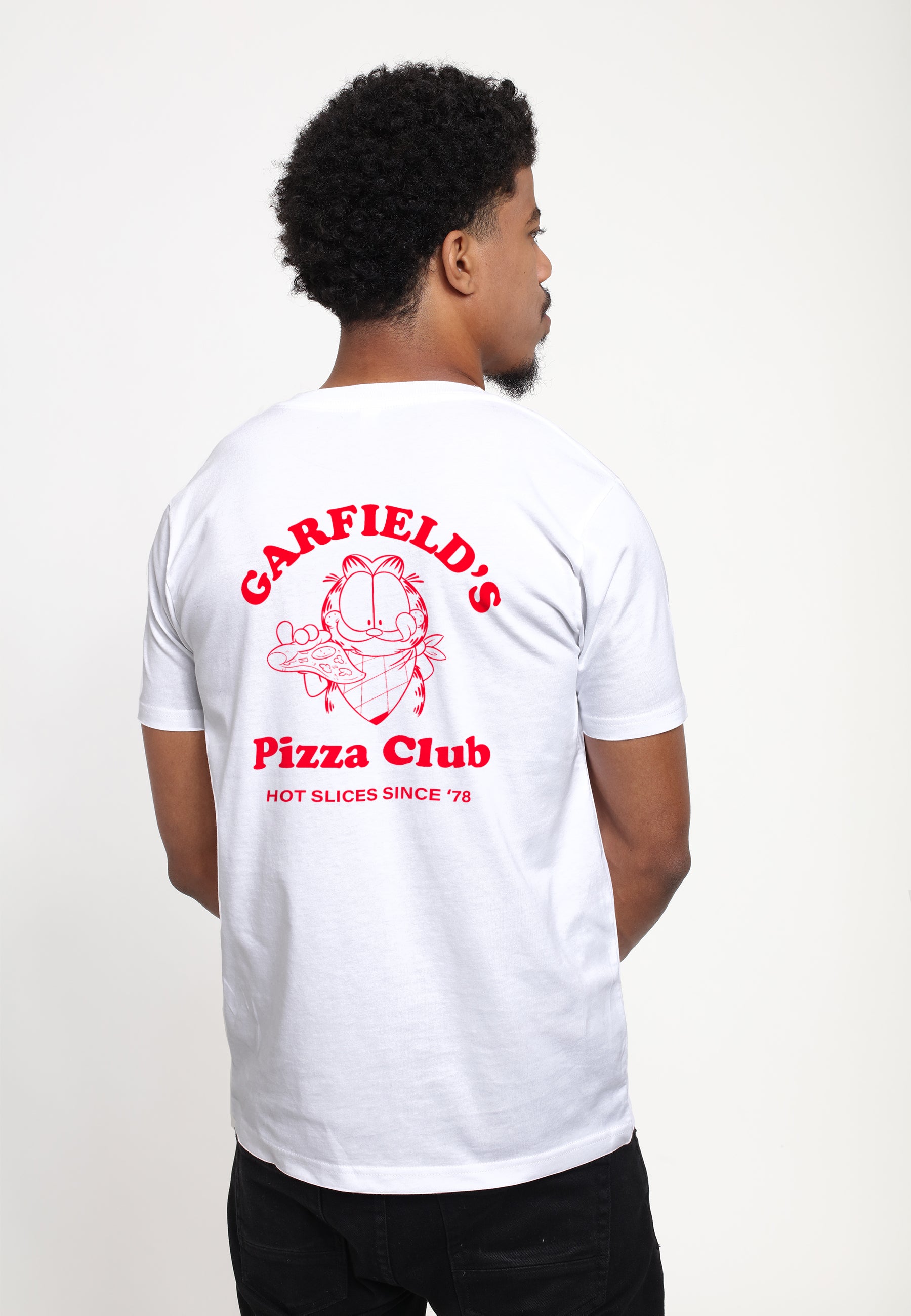 Garfield Pizza T-Shirt (Garfield 45 Pizza Club T-Shirt)