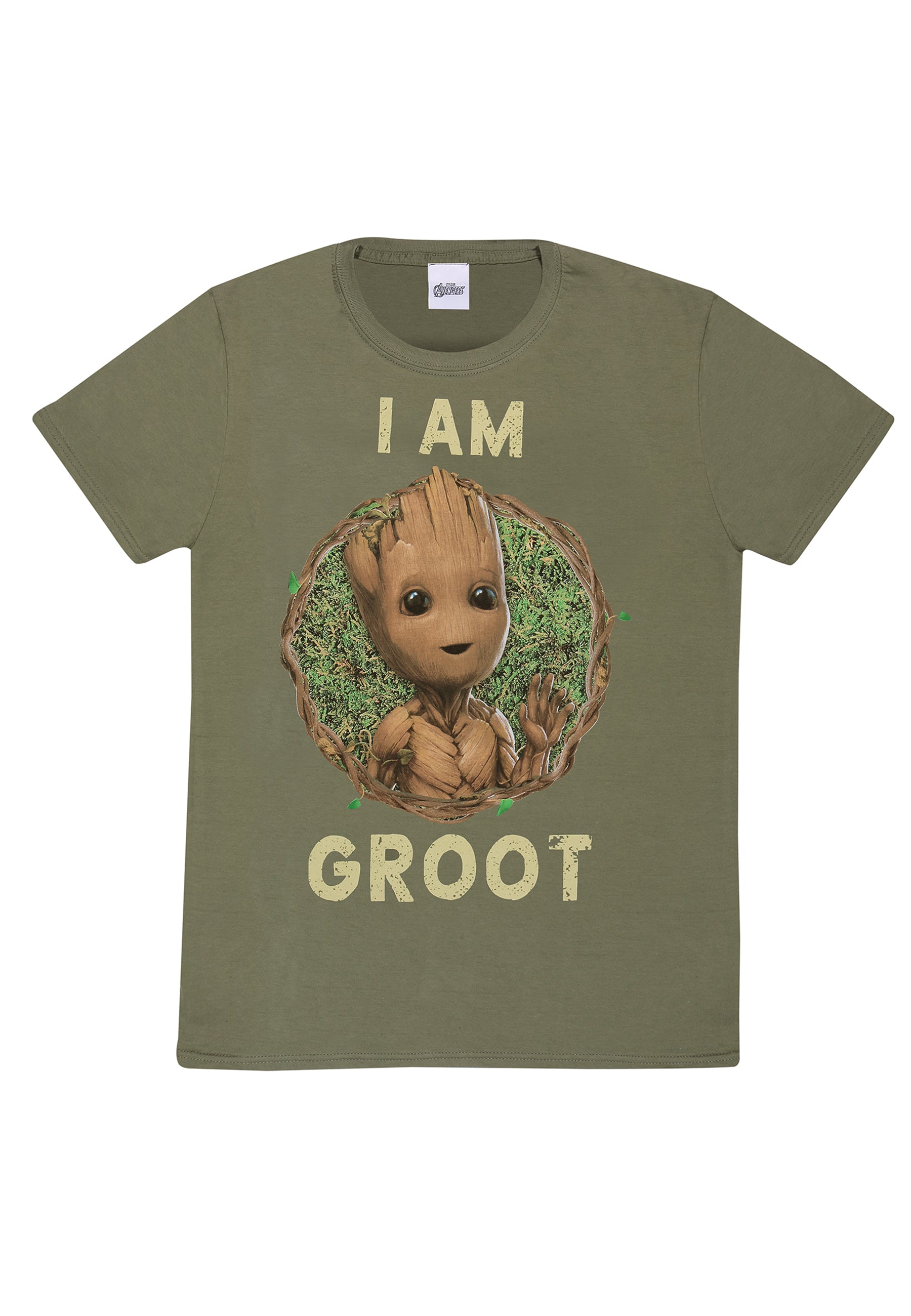 Marvel Studios Groot T-shirt (Ich bin Groot - Abzeichen T-shirt)