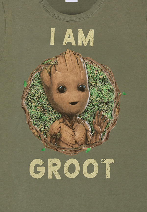 Marvel Studios Groot T-shirt (Ich bin Groot - Abzeichen T-shirt)