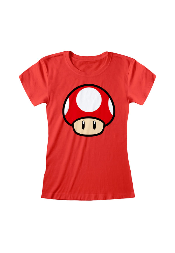 Super Mario Houbička Dámské Tričko (Power Up Mushroom Women's T-shirt)