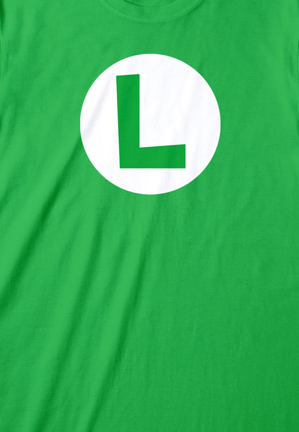 Super Mario Luigi T-Shirt (Luigi Badge T-Shirt)