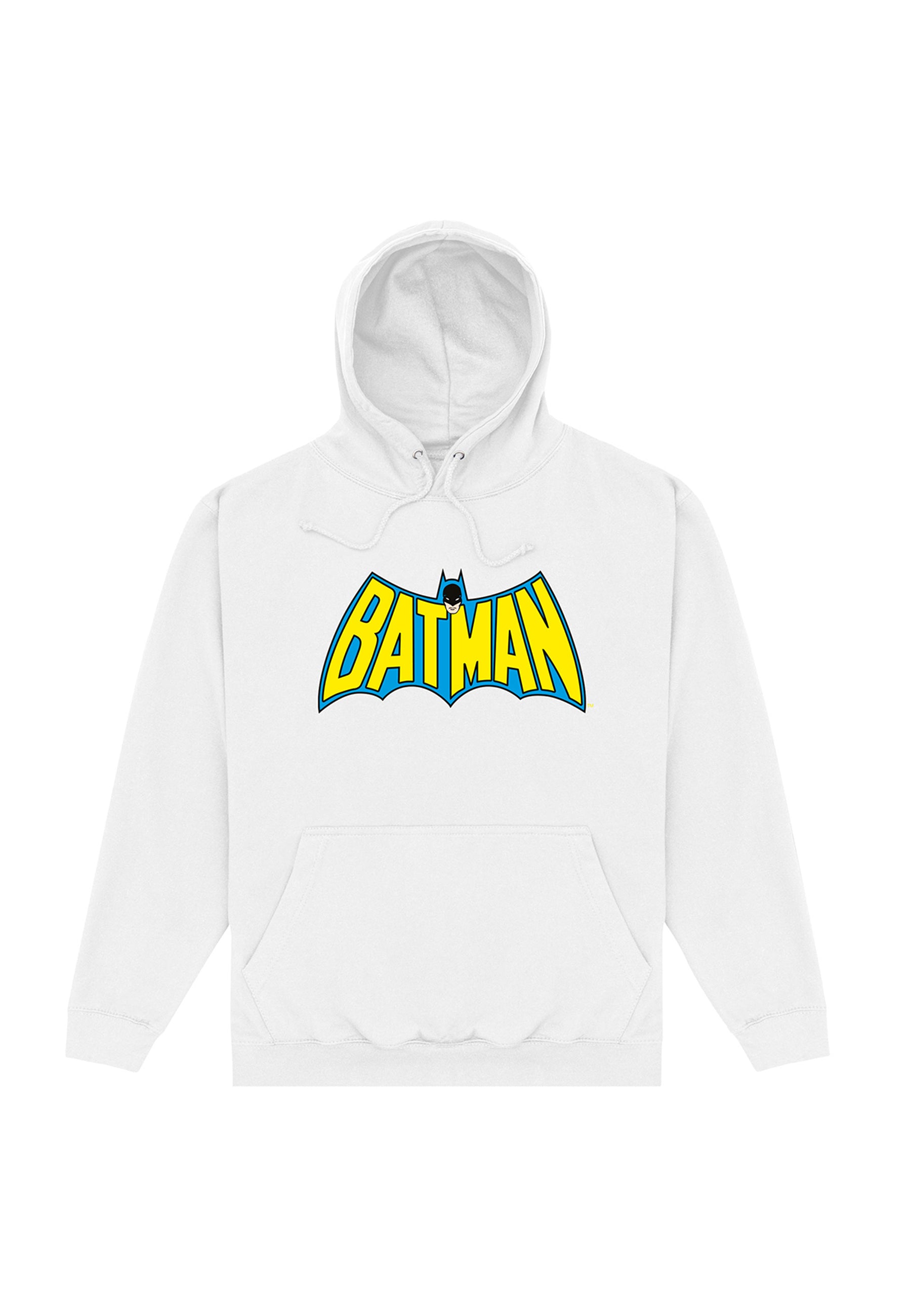 Batman White Sweatshirt (Batman OG Logo Hoodie)