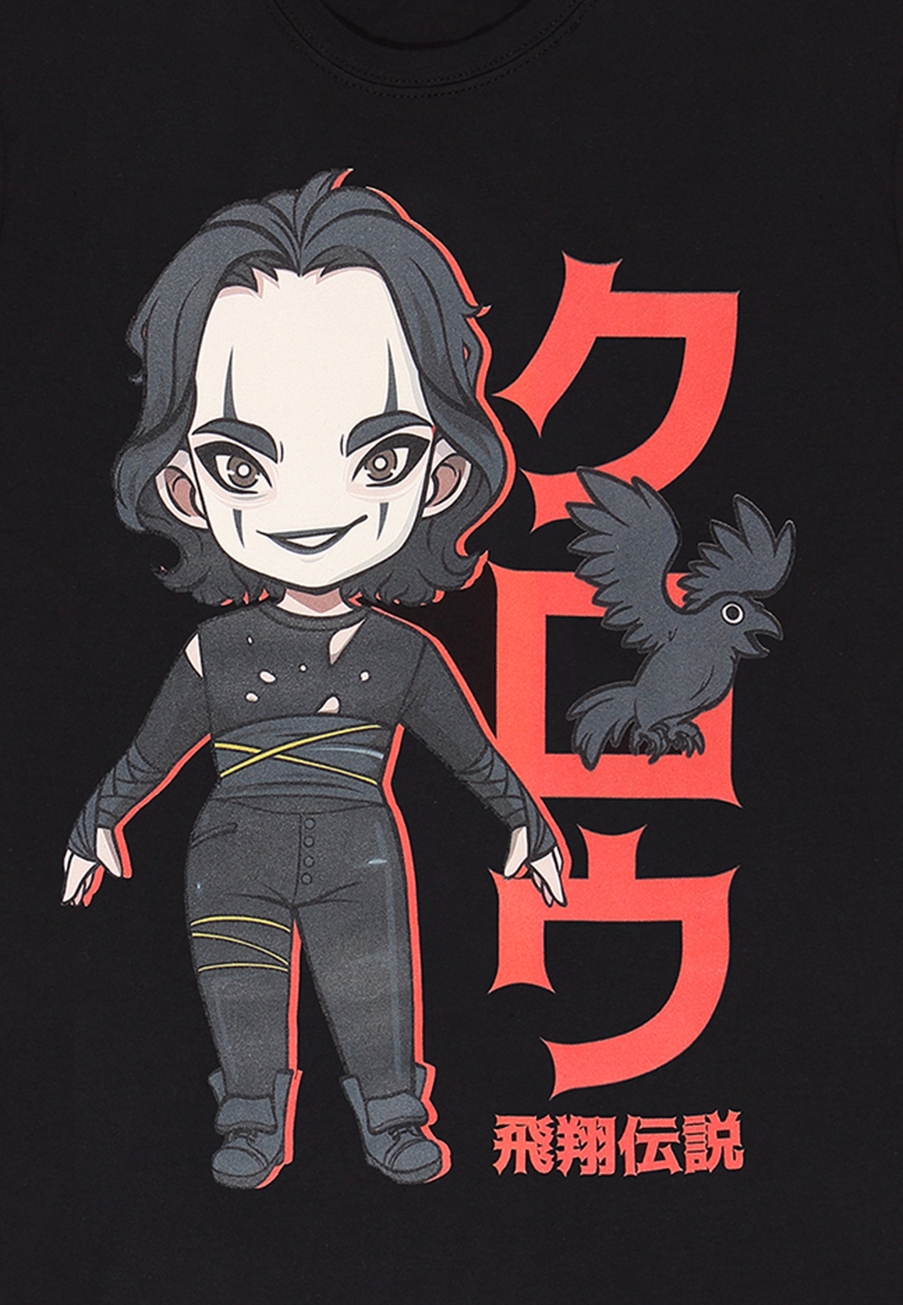 Vrána Tričko (The Crow - Anime T-shirt)