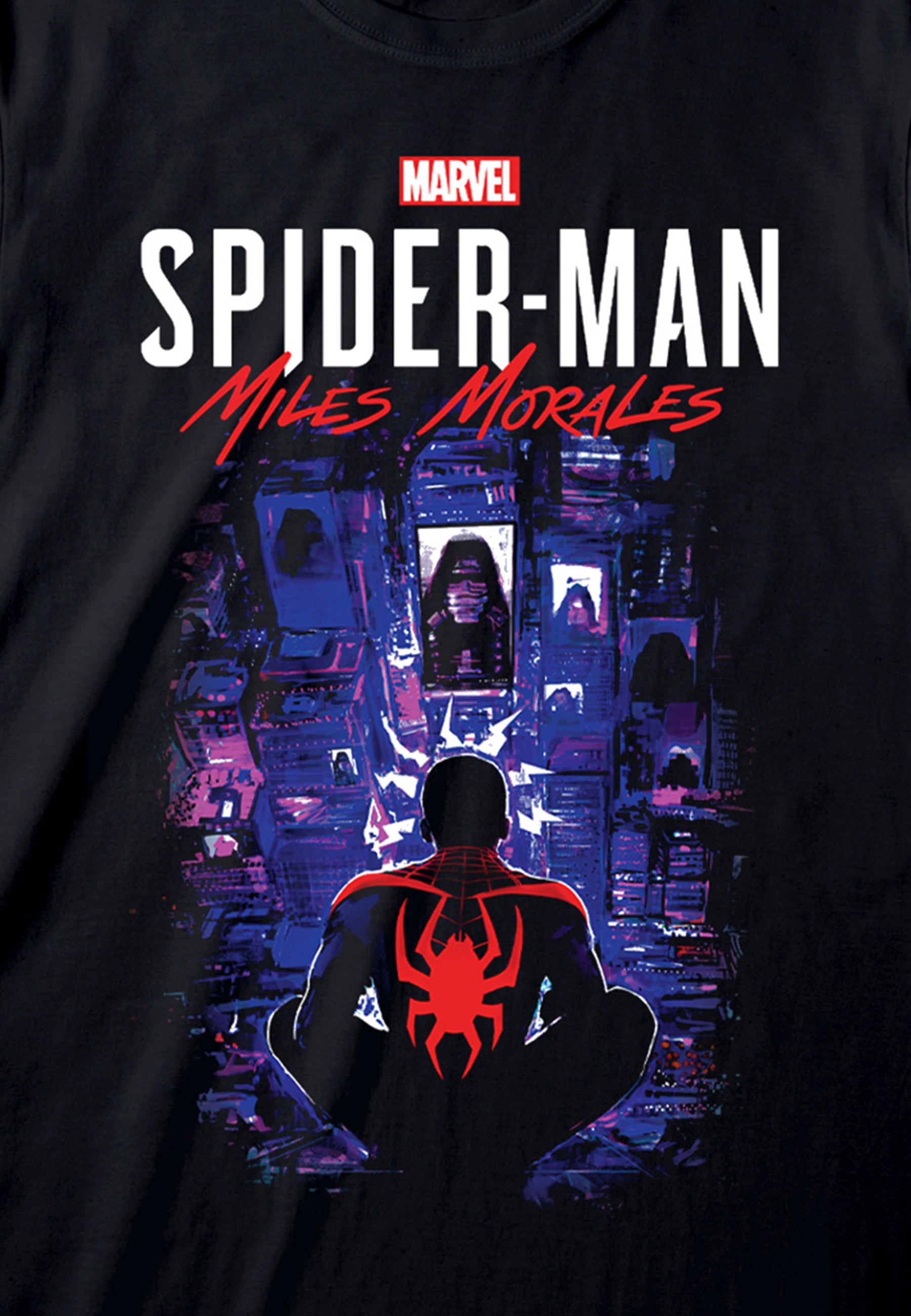 Spiderman Miles Morales Tričko (City Overwatch T-shirt)