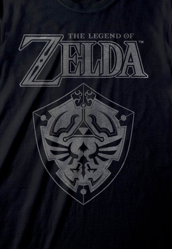 Legenda o Zeldě Tričko (Legend Of Zelda - Distressed Shield T-shirt)