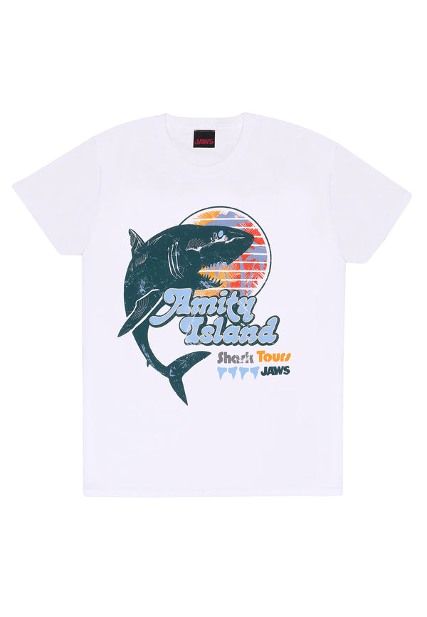 Jaws T -Shirt (Kiefer -Amity Island Hai Tours t -Shirt)