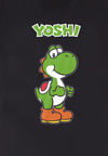 Nintendo Super Mario Black T-Shirt (Yoshi Name Tag T-Shirt)