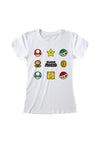 Super Mario Výhody Dámské Tričko (Super Mario Items Women's T-shirt)