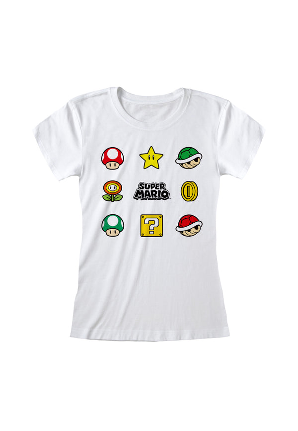 Super Mario kommt dem Frauen-T-Shirt zugute (Super Mario-Artikel Frauen-T-Shirt).