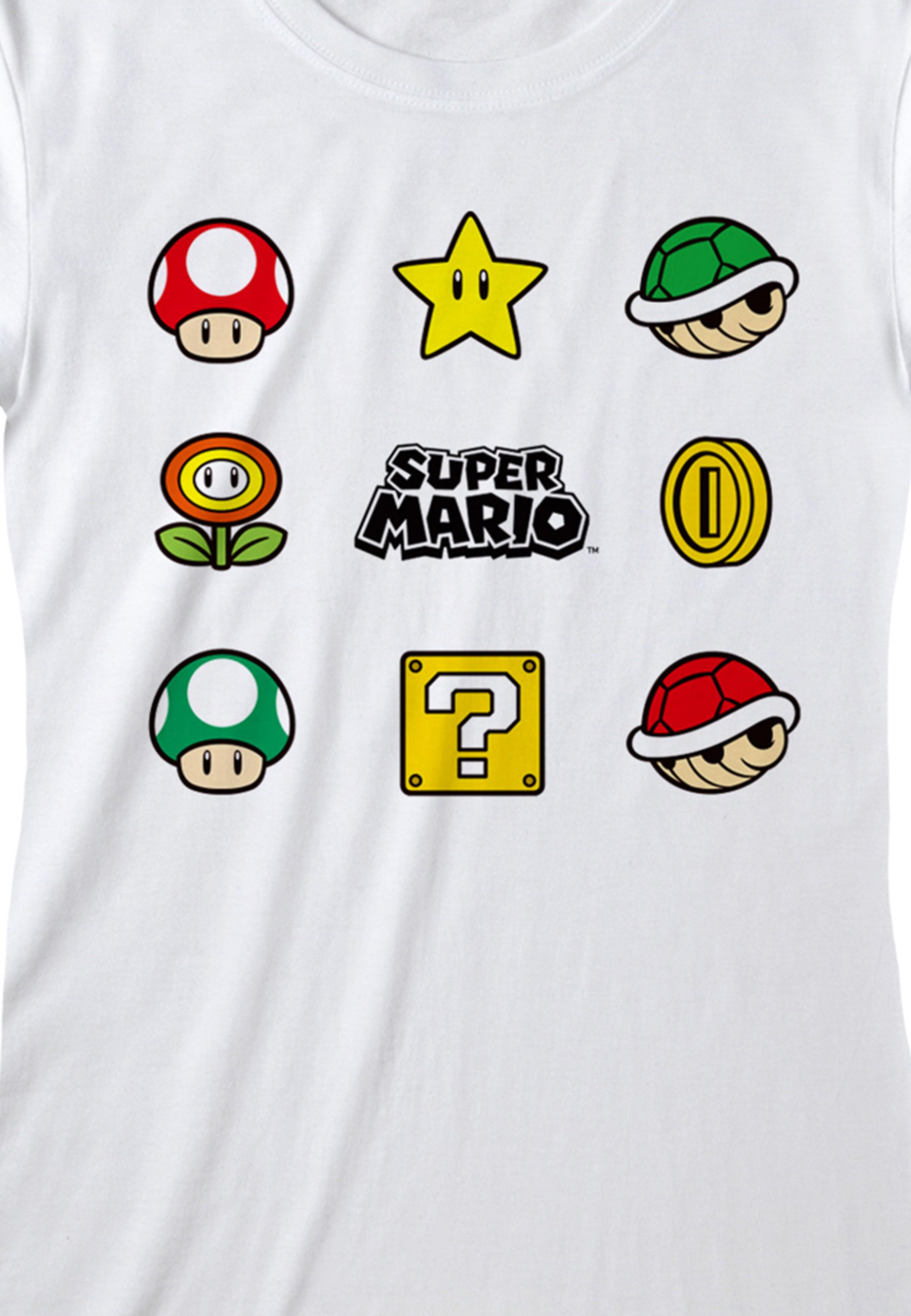 Super Mario Výhody Dámské Tričko (Super Mario Items Women's T-shirt)