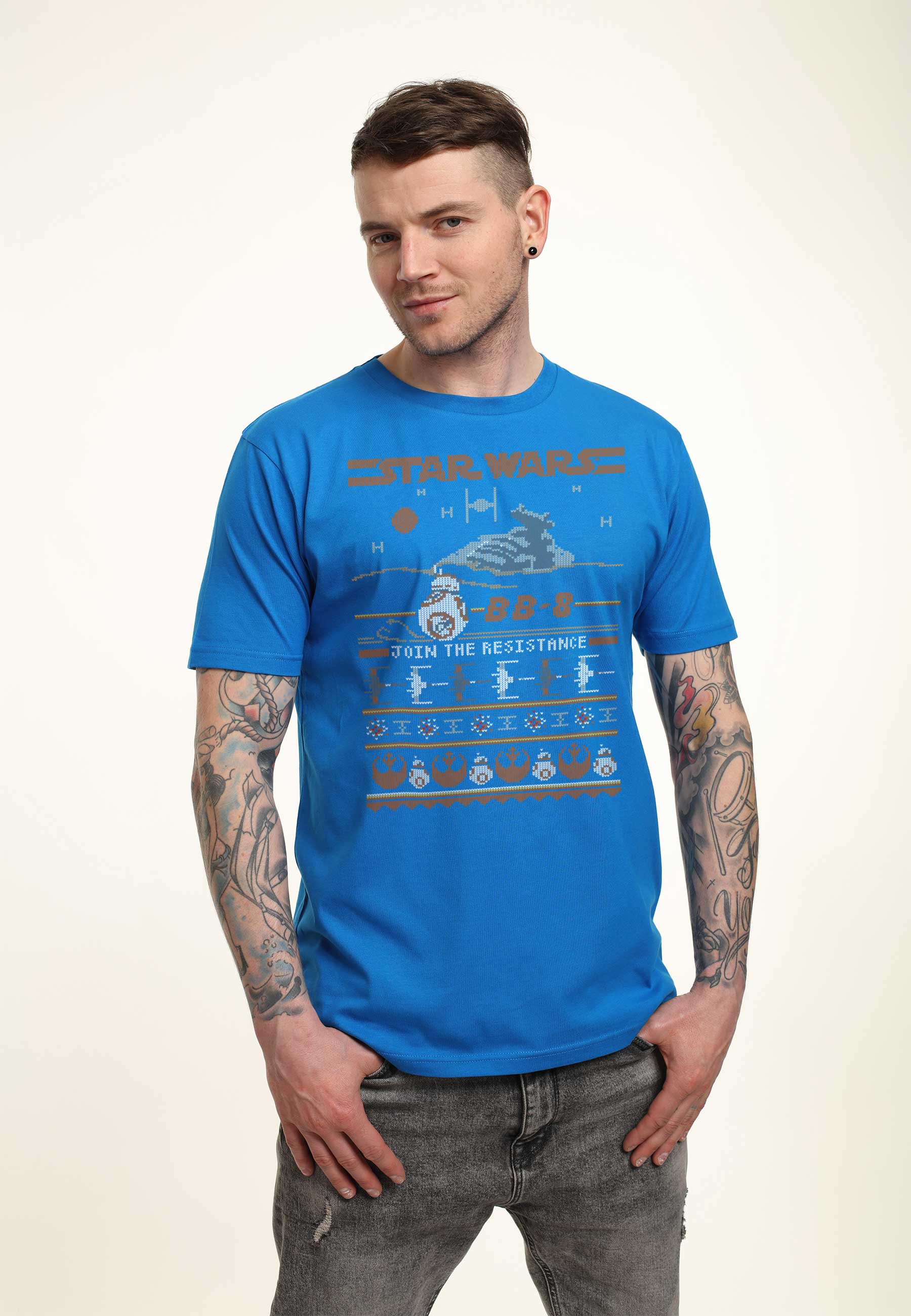 Star Wars: Episode VII - The Force Awakens - BB8 Resistance Sweater Unisex Crew neck T-Shirt