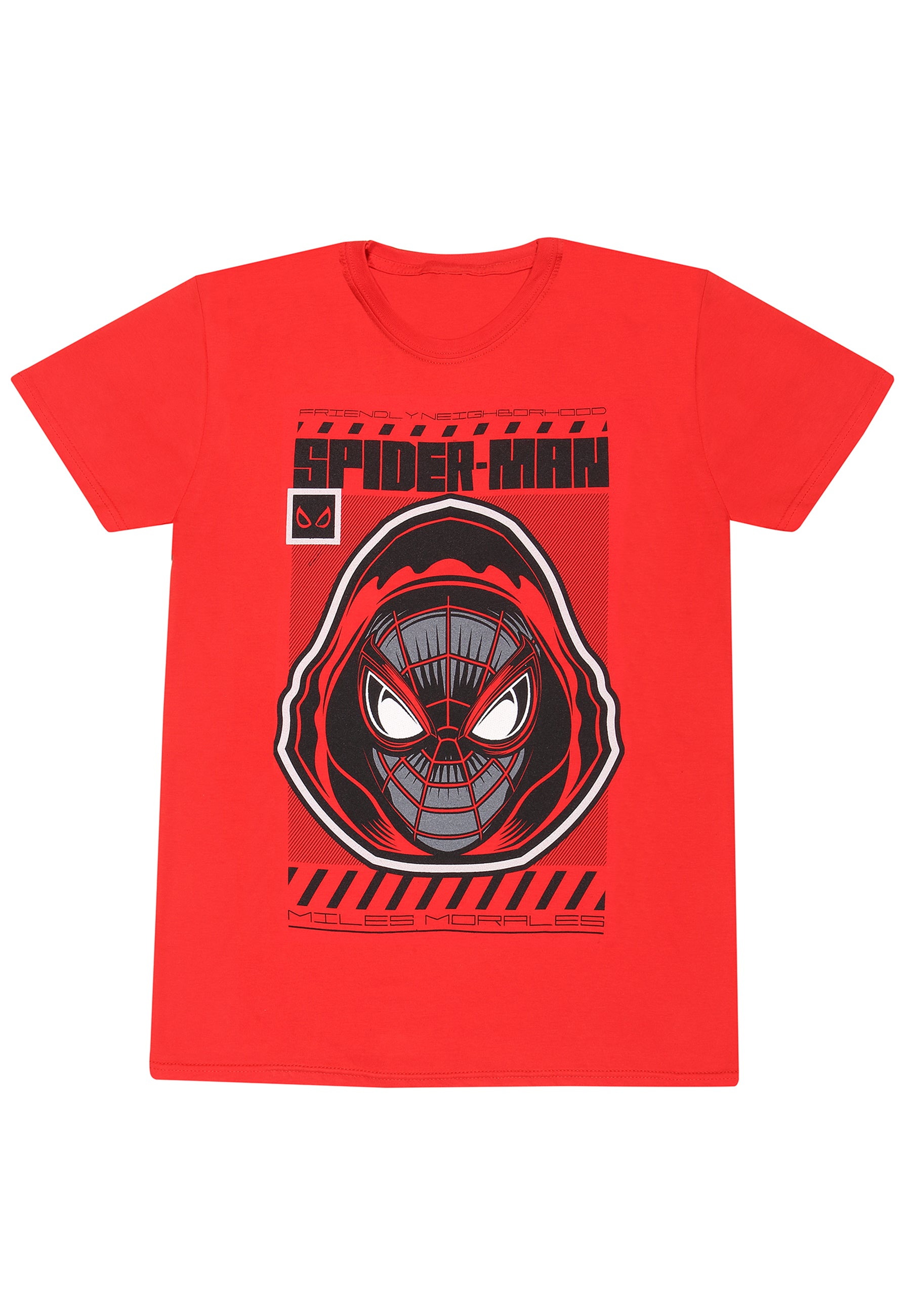 Spiderman Miles Morales Red T-Shirt (Kapuzenspinnen-T-Shirt)