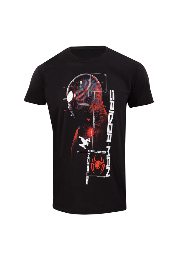 Marvel Spiderman Miles Morales T-shirt (Miles Morales - Suit Specs T-shirt)