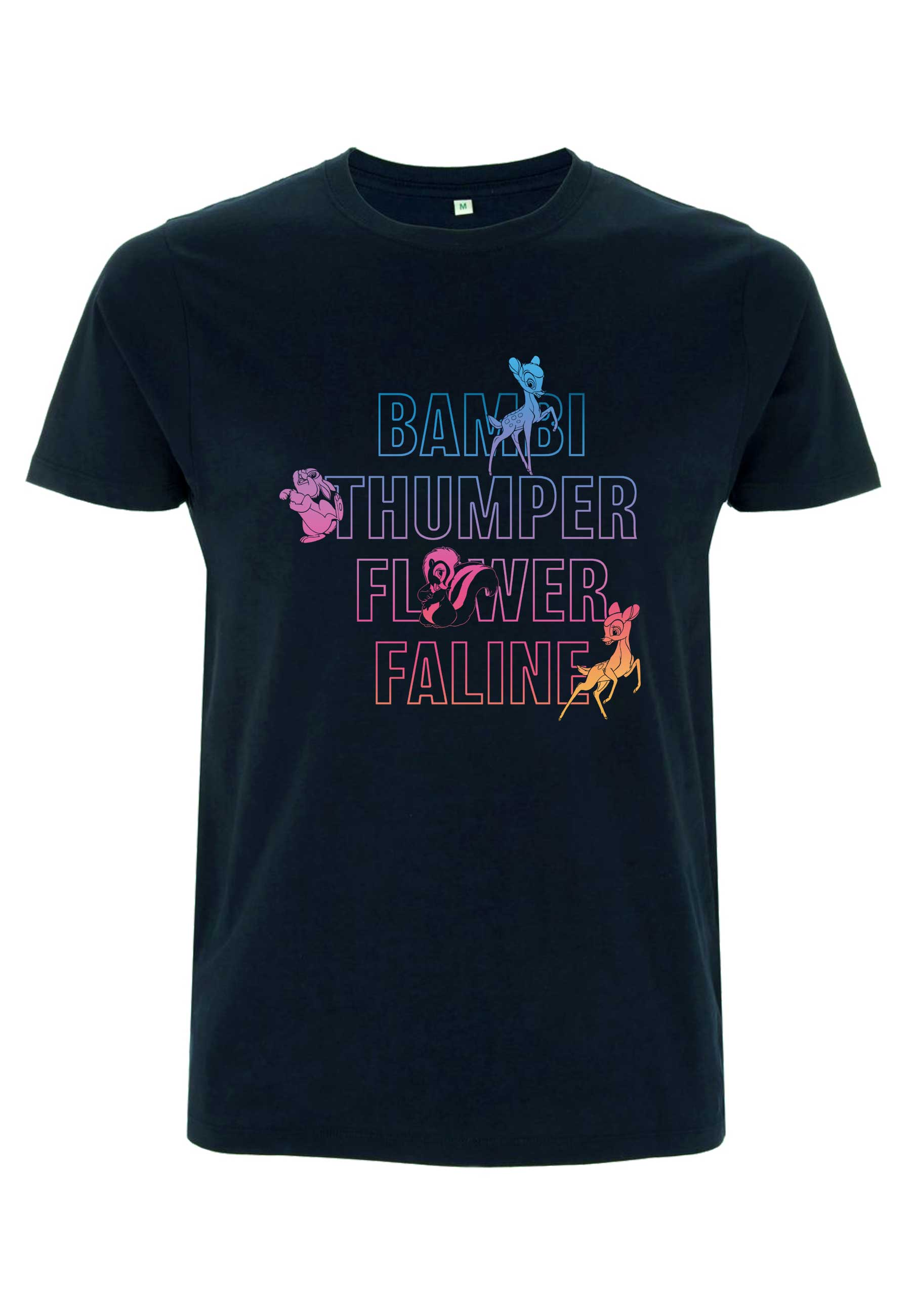 Bambi Tričko Unisex (Bambi Characters Names Stacked)