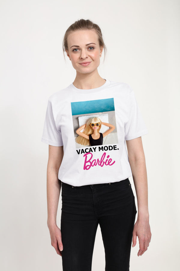 Barbie White T -Shirt