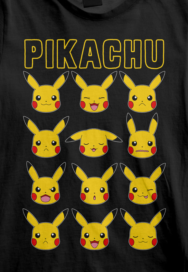 Pokémon Pikachu Dětské Tričko (Pikachu Faces Kids T-shirt)